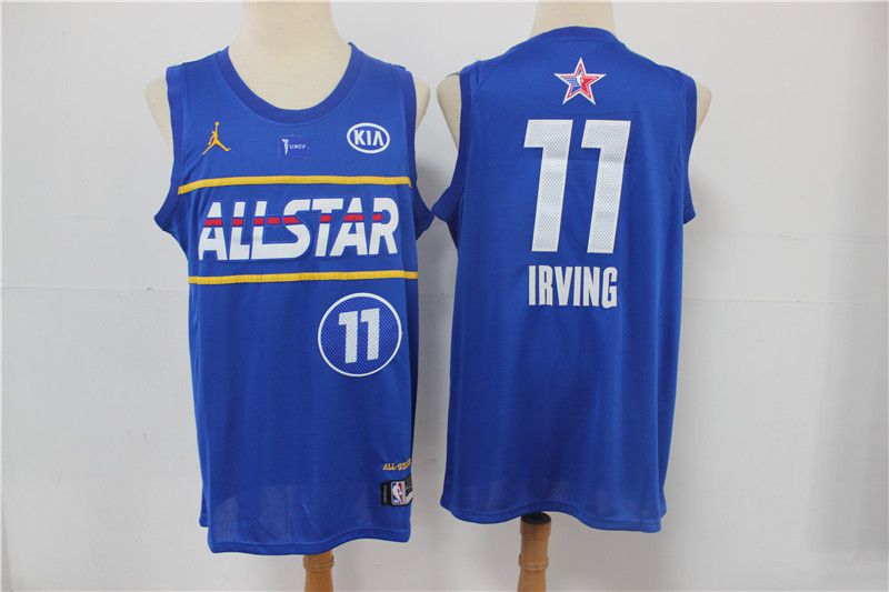 Men Brooklyn Nets #11 Irving Blue NBA 2020-2021 All Star Jersey->los angeles angels->MLB Jersey